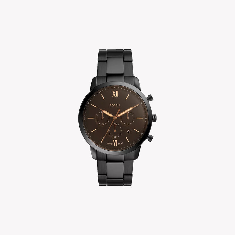 Fossil Men's Black Stainless Steel Watch, Black Dial | Fs5525 by i-watch
