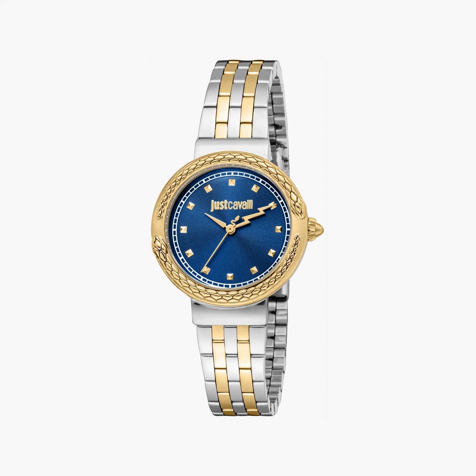 Just Cavalli Women's Two-Tone Watch, Dark Blue Dial | Jc1l311m0065 by i-watch