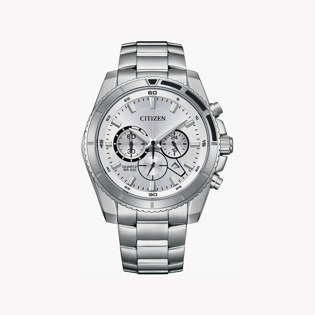 CITIZEN AN8200-50A - BOLD PRECISION MEN'S TIMEPIECE - STYLISH CHRONOGRAPH & DATE FUNCTION