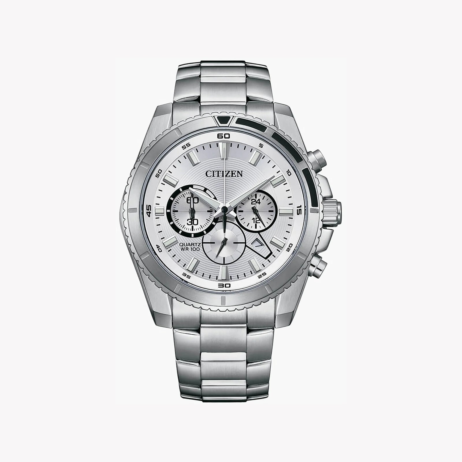 Citizen Men's Stainless Steel Watch, Silver Dial | An8200-50a by i-watch