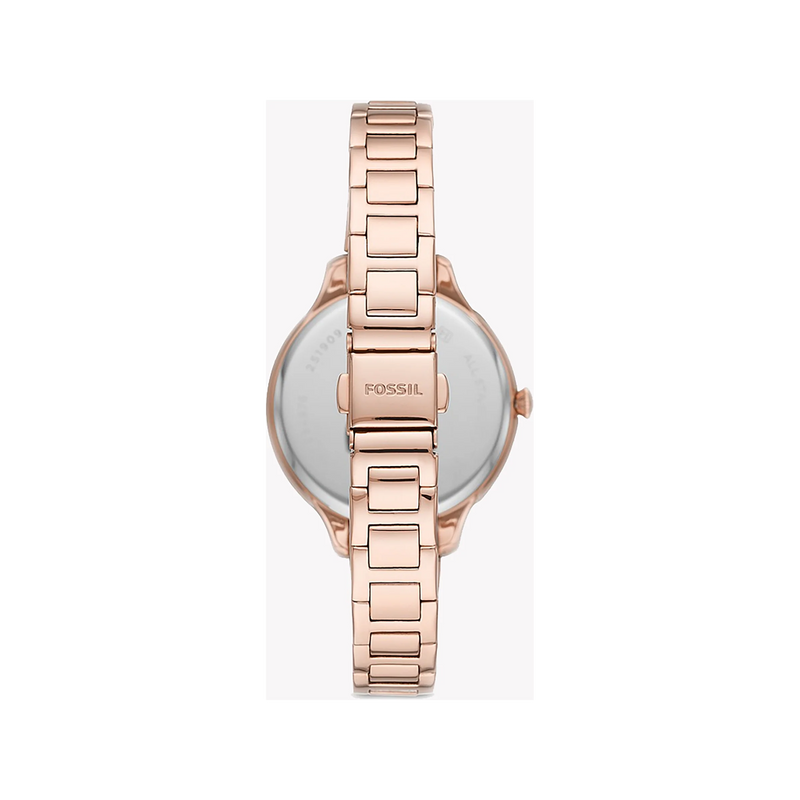Fossil Women's Rose Gold Watch, White Dial | Es4874 by i-watch