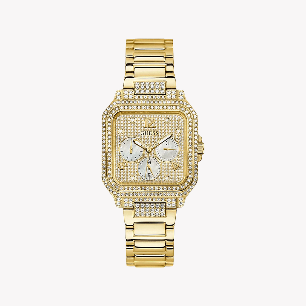 GUESS GW0472L2 - BOLD GLAMOUR SERIES Women's Gold Tone Quartz Watch
