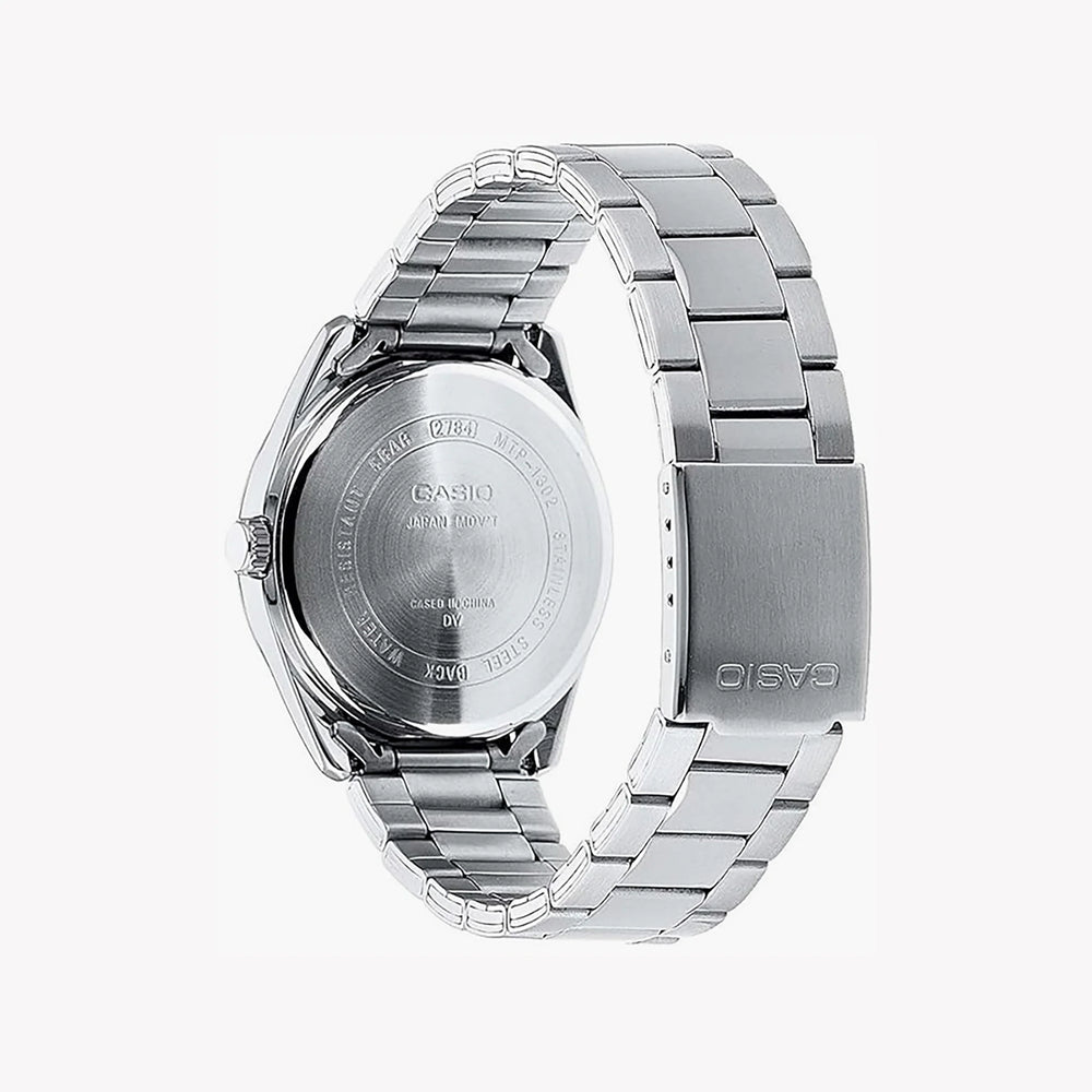 Casio Men's Silver Watch With Red Accents, Stainless Steel | Mtp-1302pd-4avef by i-watch