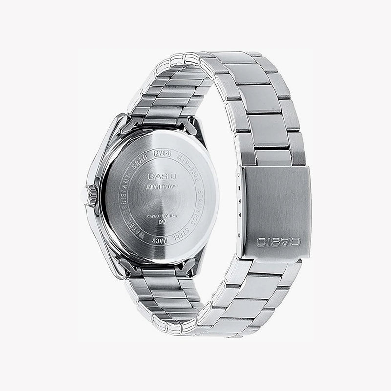 Casio Men's Silver Watch With Red Accents, Stainless Steel | Mtp-1302pd-4avef by i-watch