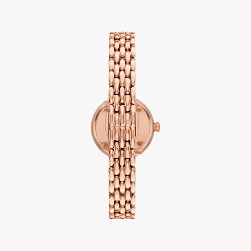 Emporio Armani Women's Rose Gold Watch, White Dial | Ar11474 by i-watch