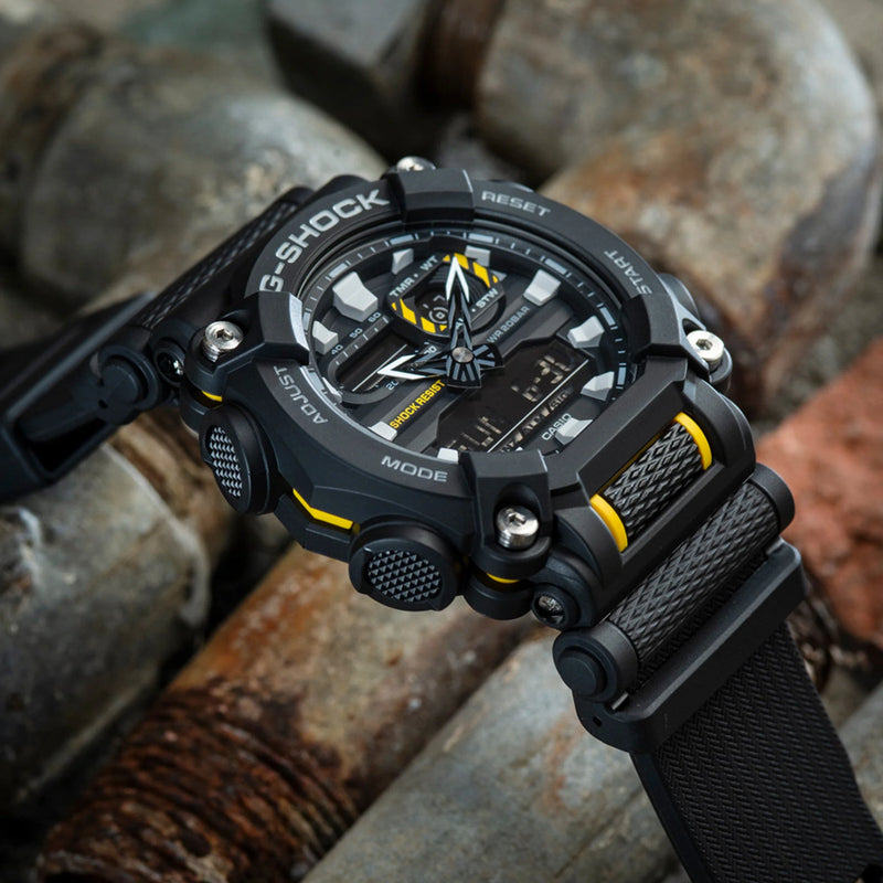 G-Shock Men's Black Resin Watch, 10-Sided Bezel | Ga-900-1adr by i-watch