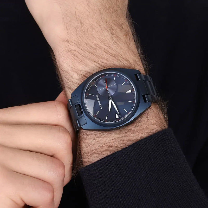 Emporio Armani Men's Blue Stainless Steel Watch, Quartz | Ar11309 by i-watch