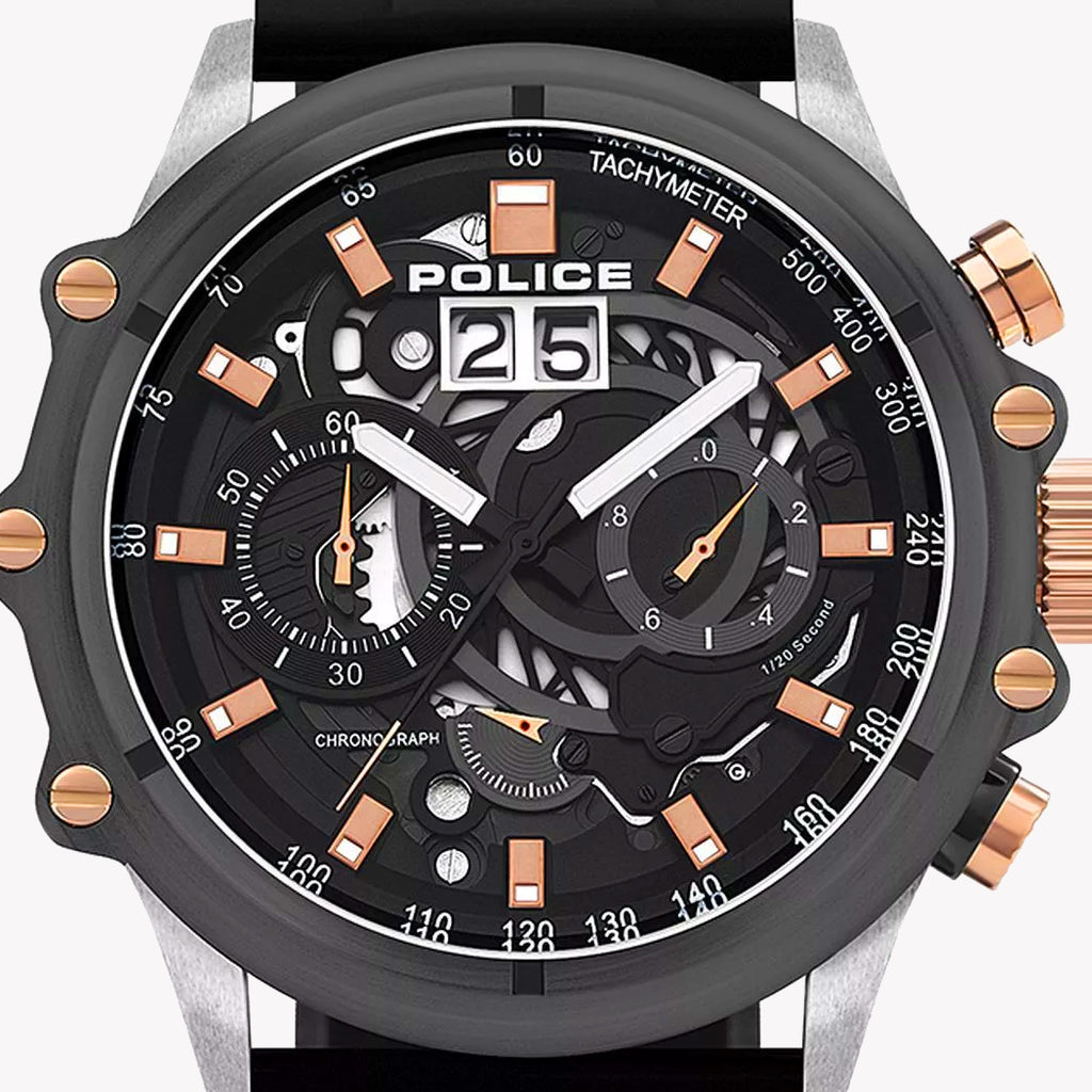 POLICE PL-16018JSTU_13P - BLACK ELEGANCE MEN'S WATCH - STYLISH & FUNCTIONAL TIMEPIECE-i-Watch-2