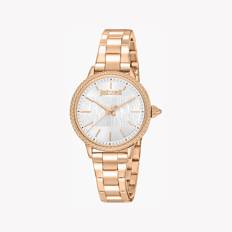 Just Cavalli Women's Rose Gold Stainless Steel Watch, Silver Dial | Jc1l259m0075 by i-watch
