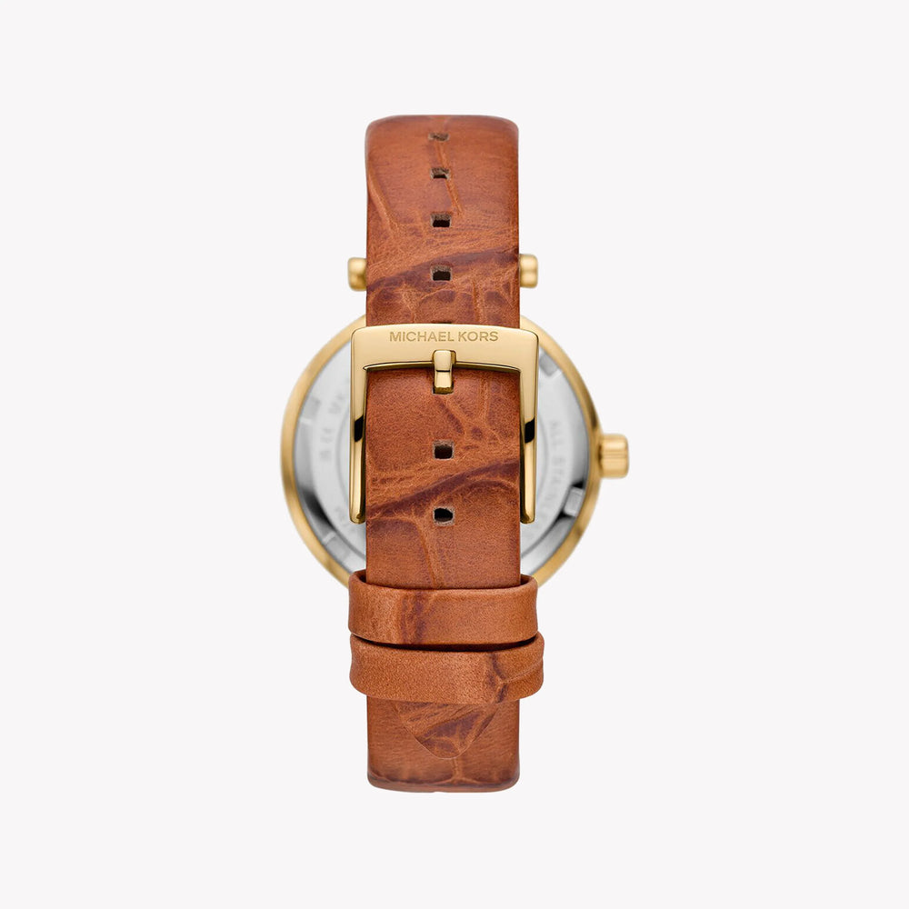 Michael Kors Women's Gold Watch, Brown Leather | Mk2981 by i-watch