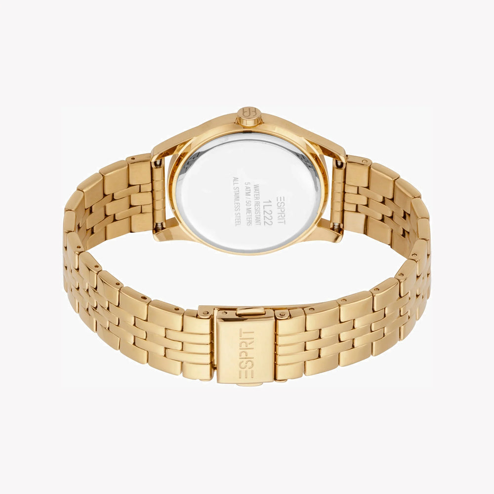 Esprit Women's Rose Gold & Silver Watch, 34mm | ES1L222M0065 by i-watch