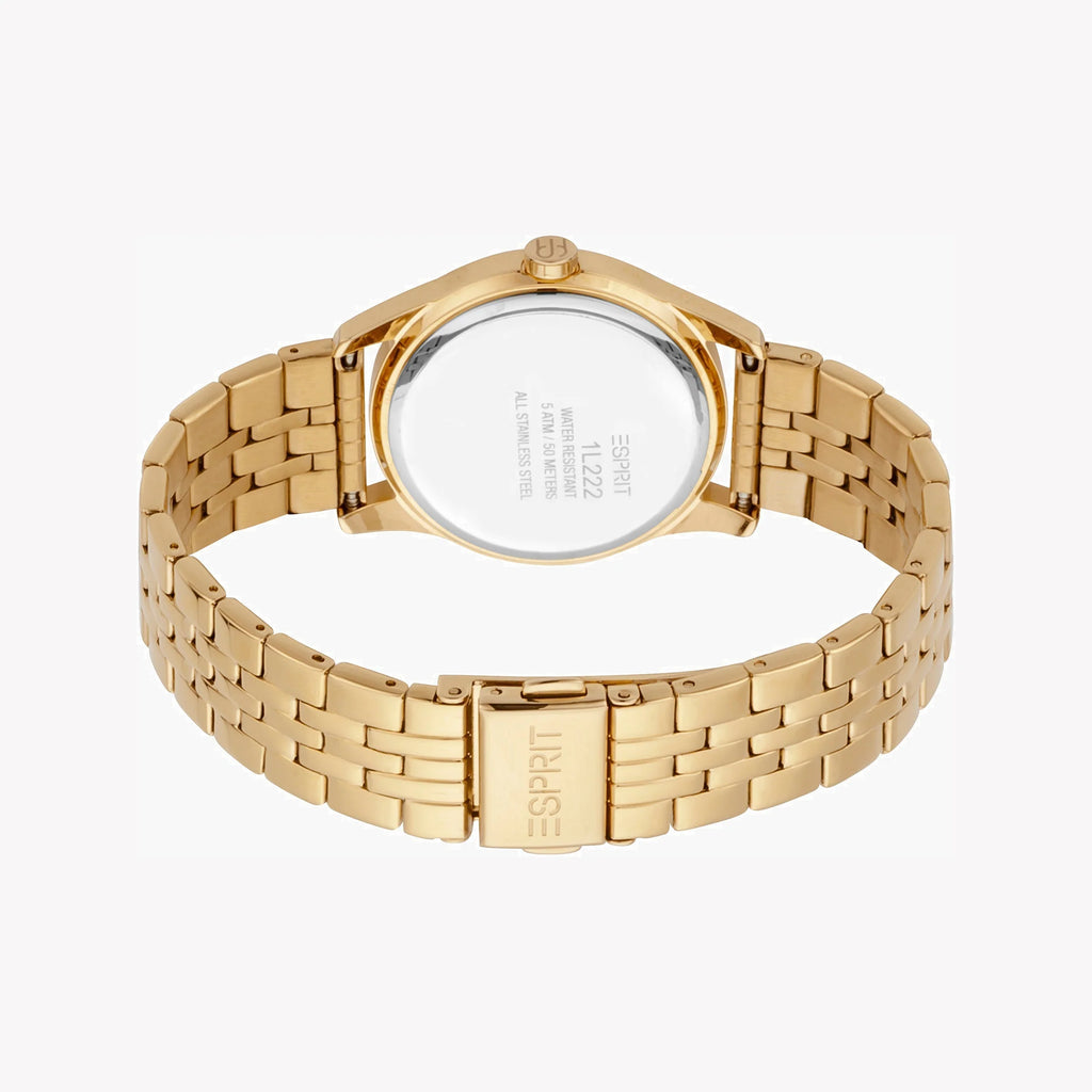 ESPRIT Women's Watch with Gold Stainless Steel Case and Gold Stainless Steel Band-i-Watch-3