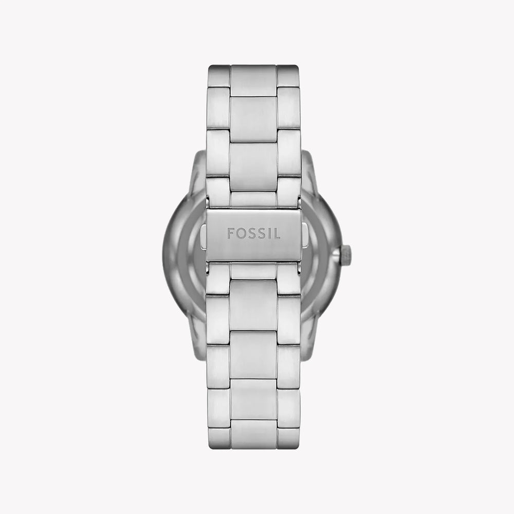 Fossil Men's Silver Stainless Steel, Blue Dial | Fs5907 by i-watch