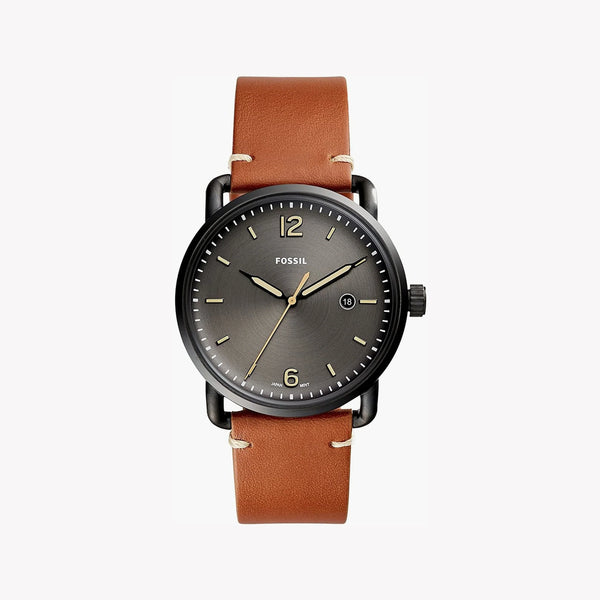 FOSSIL FS5276 TIMELESS ELEGANCE - CLASSIC BLACK DIAL & BROWN LEATHER MEN'S WATCH