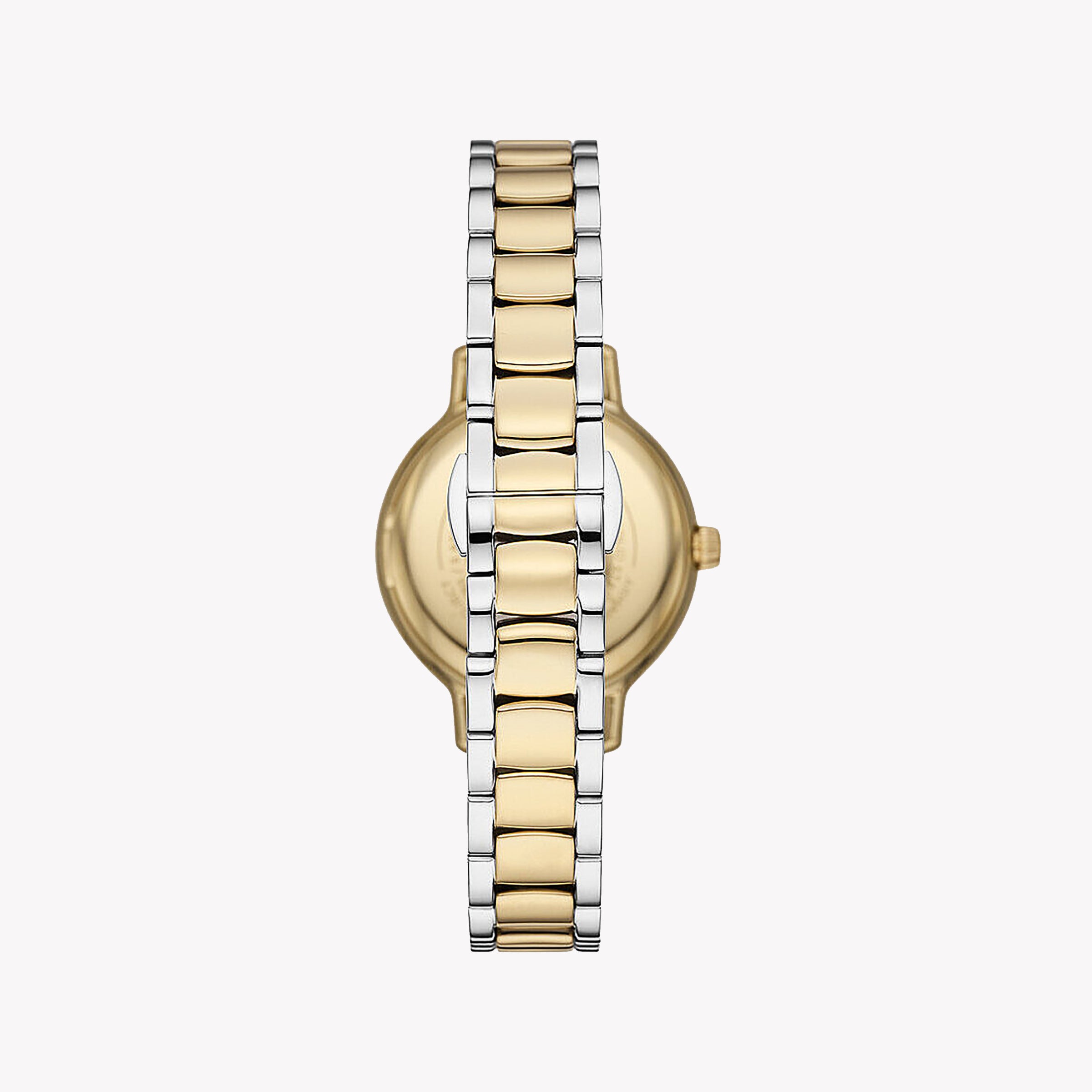 EMPORIO ARMANI Women's Watch with Silver Stainless Steel Case and Silver / Gold Stainless Steel Band