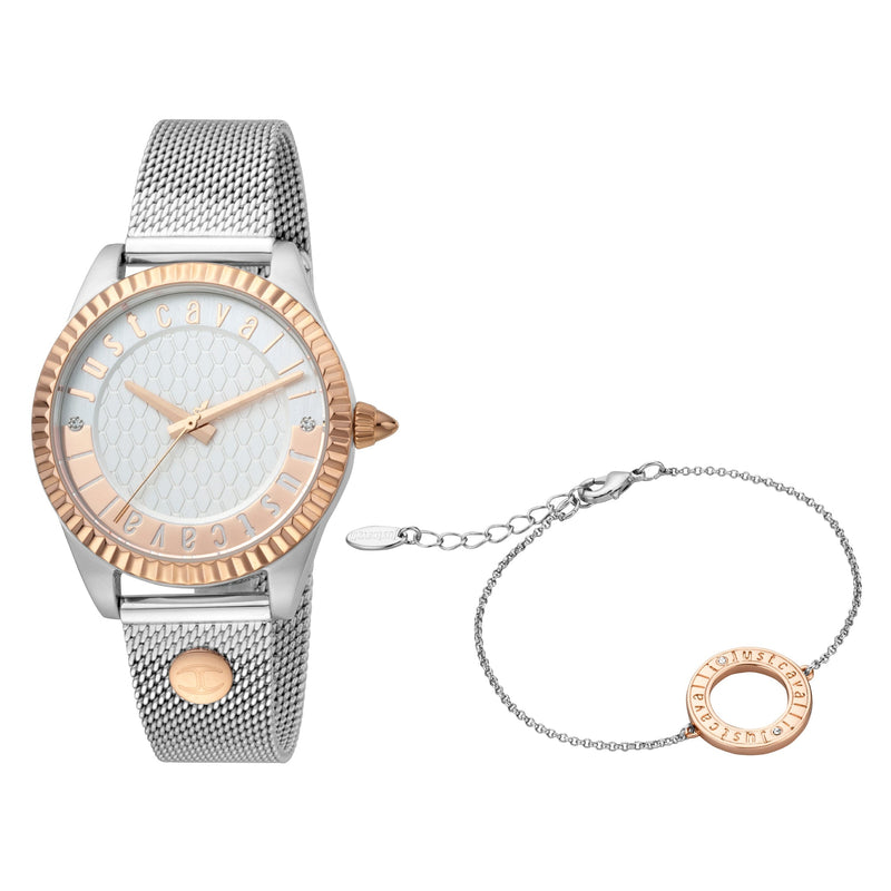 Just Cavalli Women's Silver Stainless Steel Watch, Silver Case | Jc1l133m0105 by i-watch