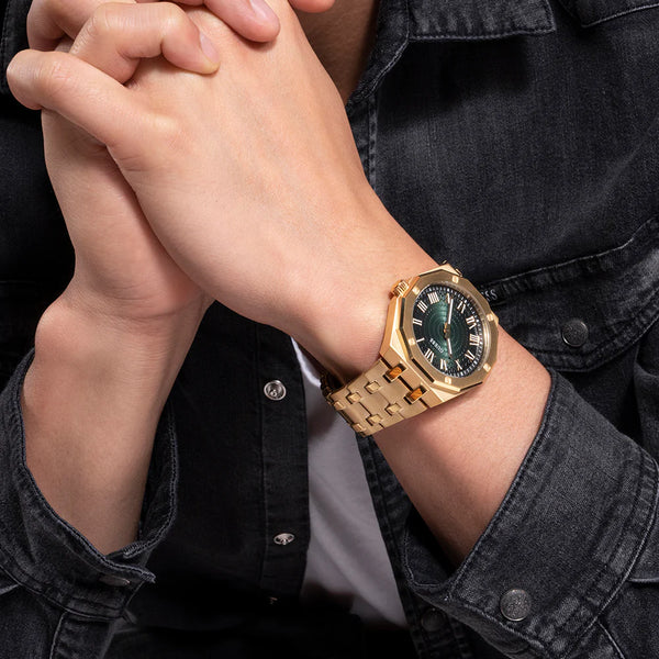 Guess Watches Men's Gold Stainless Steel, Dark Green Dial | Gw0575g2 by i-watch