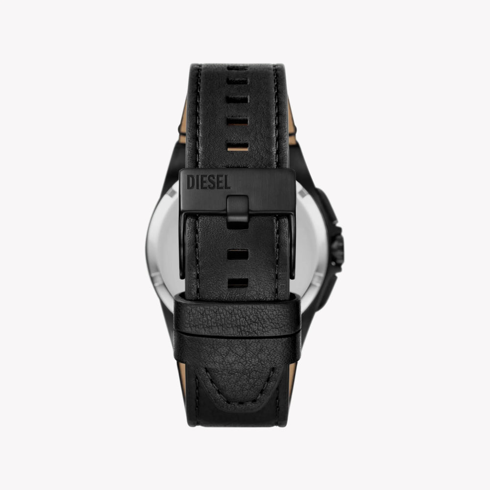 Diesel Men's Black Stainless Steel Watch, Black Leather | Dz4658 by i-watch