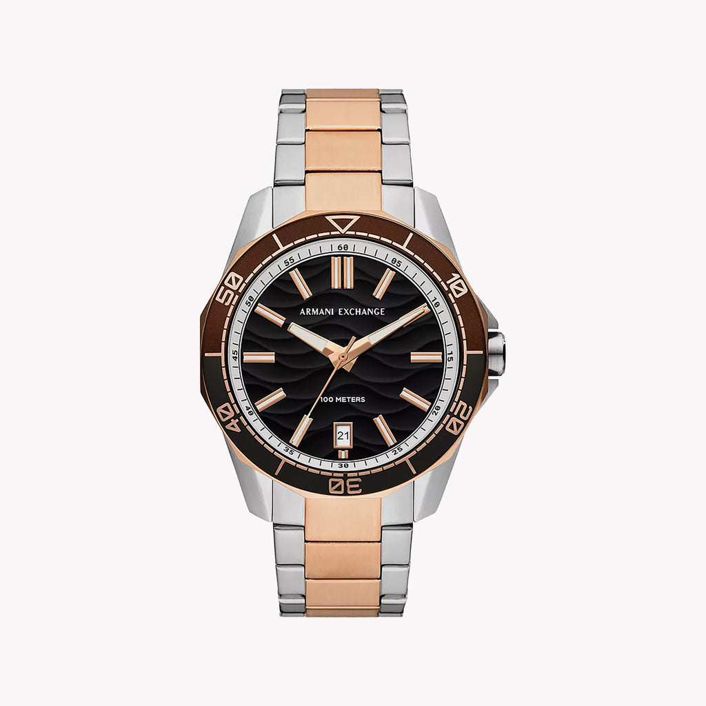 ARMANI EXCHANGE AX1962 - REFINED SMARTWATCH FOR MODERN MEN, SILVER & BLACK DIAL, WATER RESISTANT