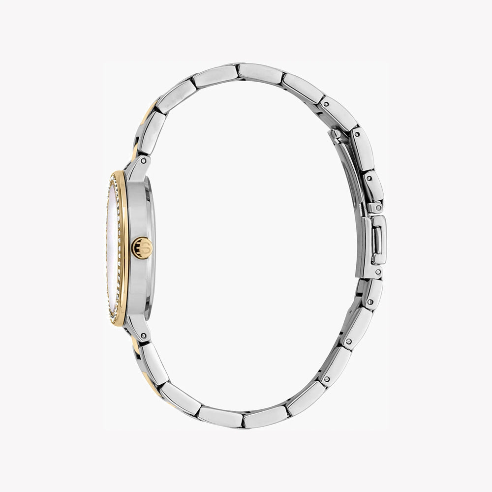 Esprit Women's Silver & Gold Watch, White Mother Of Pearls Dial | Es1l198m0025 by i-watch