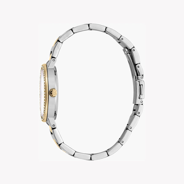 Esprit Women's Silver & Gold Watch, White Mother Of Pearls Dial | Es1l198m0025 by i-watch