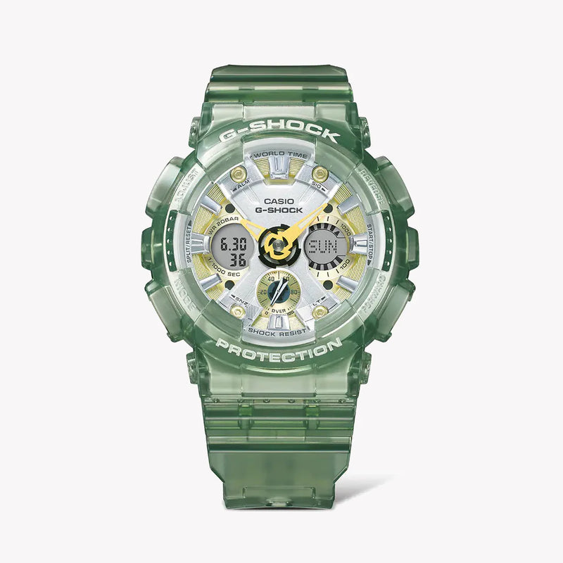 G-Shock Men's Green Resin Watch, Digital Display | Gma-S120gs-3adr by i-watch