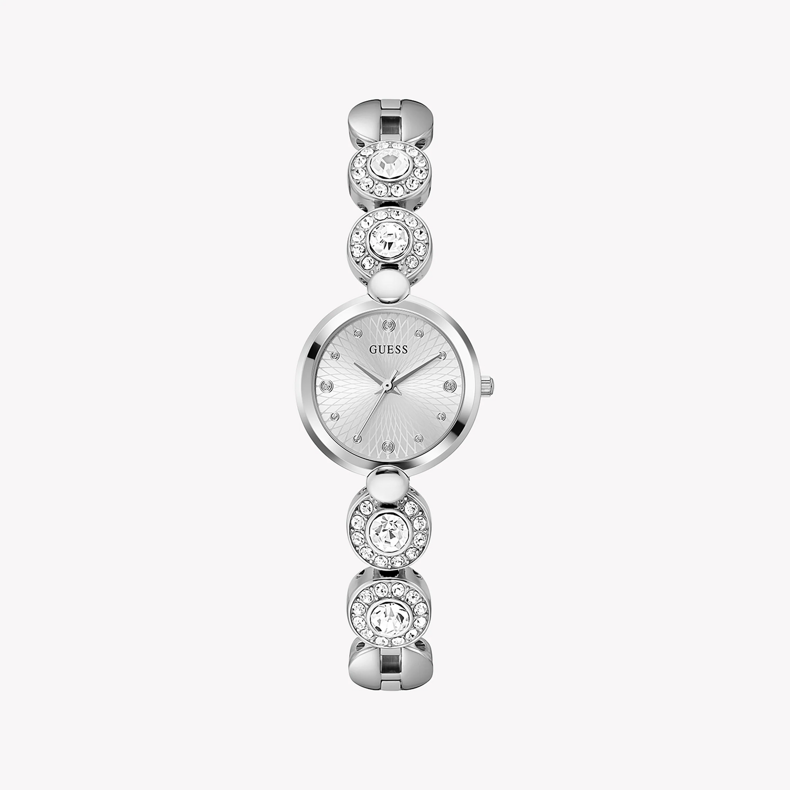 Guess Women's Silver Stainless Steel Watch, Silver Dial | Gw0757l1 by i-watch