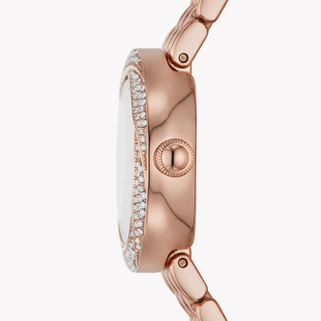 EMPORIO ARMANI AR11474 - ELEGANT ROSE GOLD CHARM WOMEN'S WATCH with white dial and stainless steel band-i-Watch-2