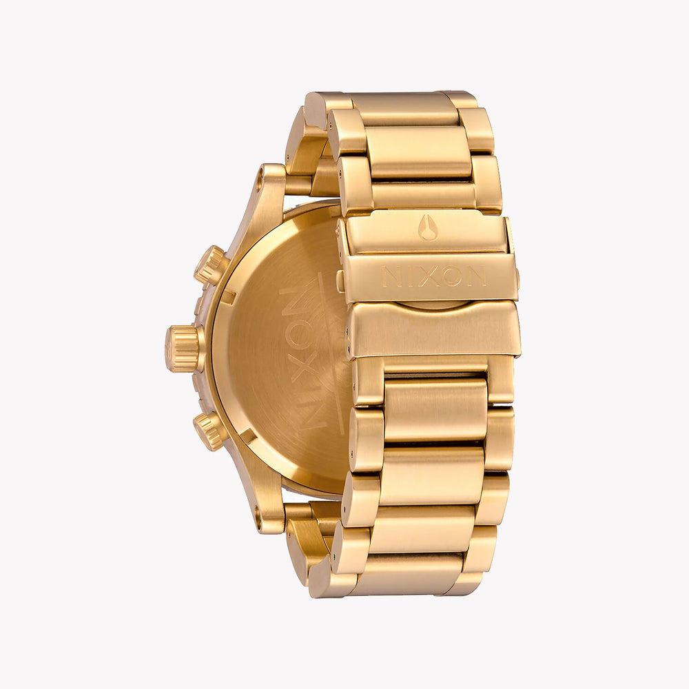 Nixon Men's Gold Stainless Steel Watch, Black Dial | A083-510 by i-watch