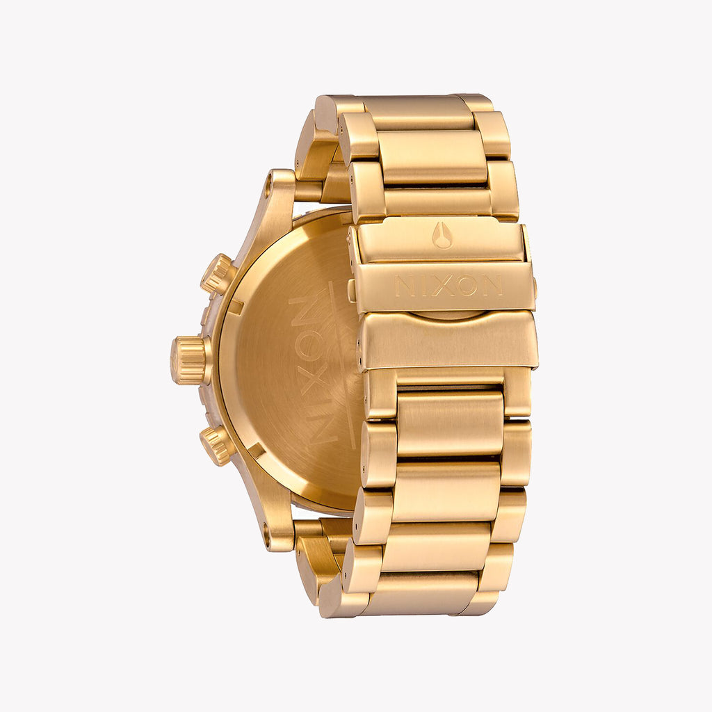 NIXON A083-510 BOLD SOPHISTICATION - MEN'S GOLD STAINLESS STEEL TIMEPIECE WITH BLACK DIAL-i-Watch-3