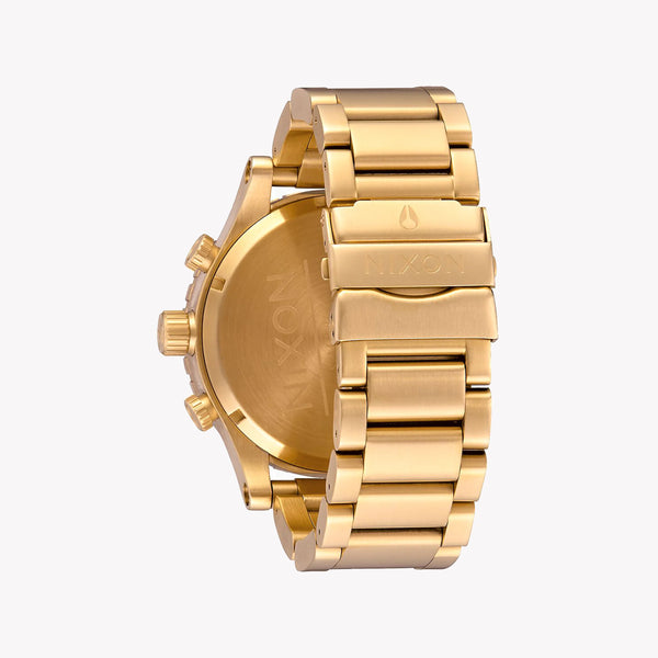 Nixon Men's Gold Stainless Steel Watch, Black Dial | A083-510 by i-watch