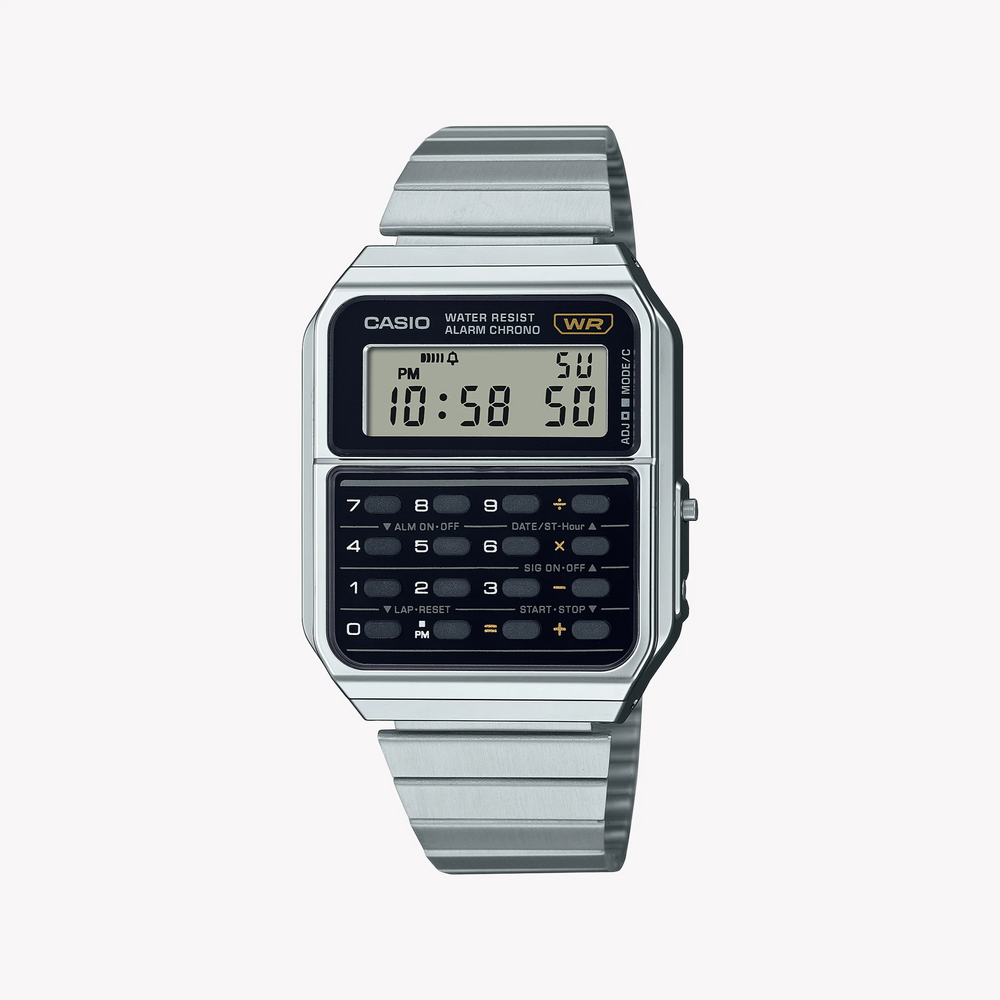 Casio Unisex Silver Resin & Stainless Steel Watch | Ca-500we-1adf by i-watch