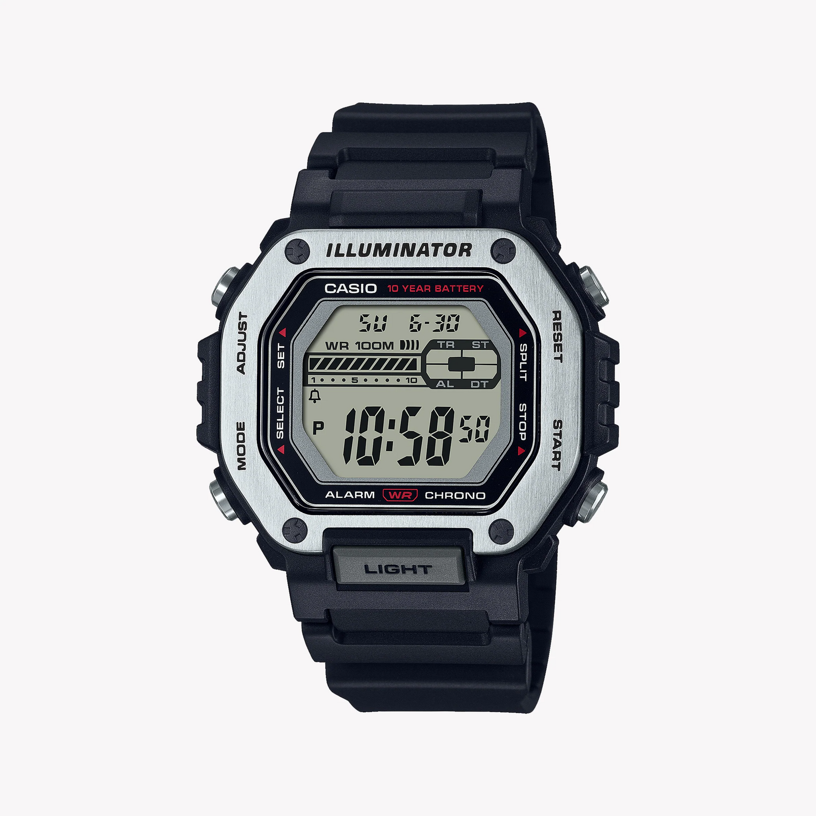 Casio Men's Black Resin Watch, Sporty Design | Mwd-110h-1avdf by i-watch