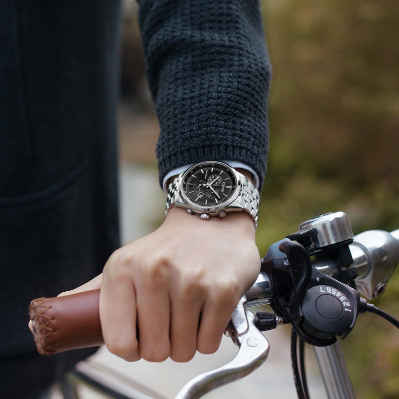 CITIZEN ECO-DRIVE AT2140-55E - TIMELESS PERFORMANCE Men's Watch in Sleek Silver with Multifunctional Chronograph-i-Watch-2