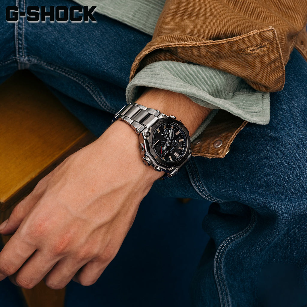CASIO G-SHOCK MTG-B2000D-1ADR - ساعة رجالية جاهزة للمغامرة مصنوعة من الفولاذ المقاوم للصدأ