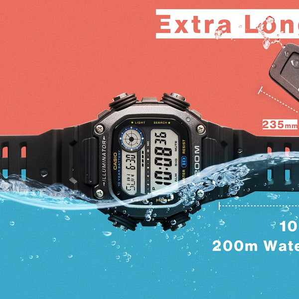 CASIO DW-291HX-1AVDF BOLD ADVENTURE - MEN'S DIGITAL WATCH WITH BLACK RESIN BAND & 20 ATM WATER RESISTANCE-i-Watch-3