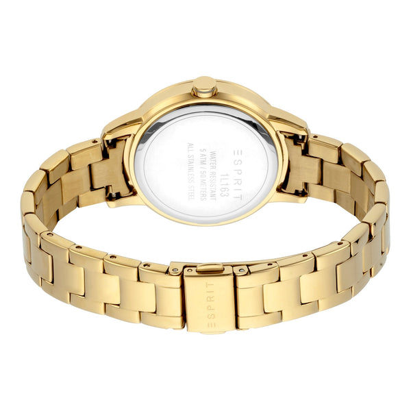 Esprit Women's Watch With Gold Stainless Steel Case And Gold Stainless Steel Band by i-watch