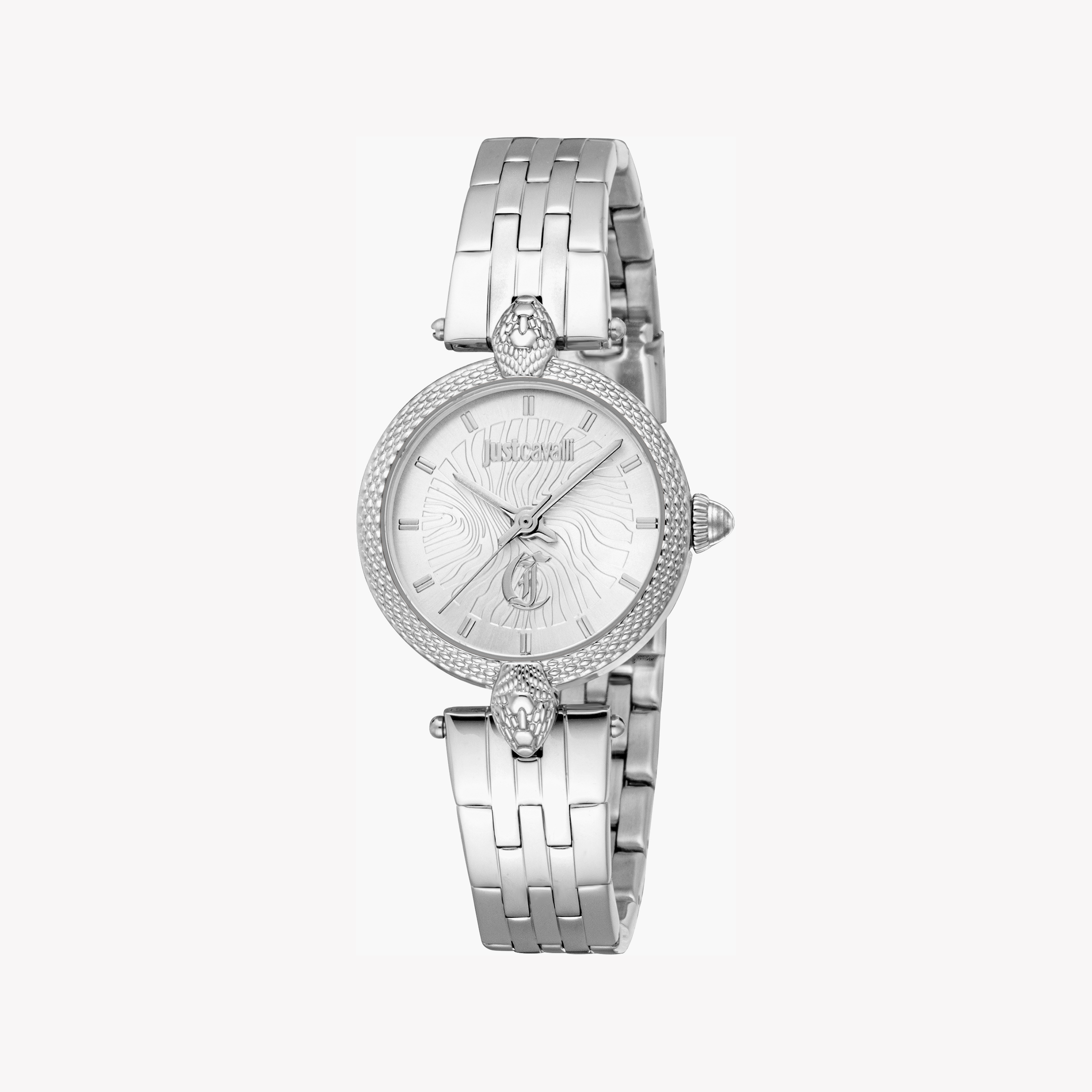 JUST CAVALLI JC1L330M0045 STUNNING SILVER TIMEPIECE - ELEGANCE REDEFINED FOR WOMEN