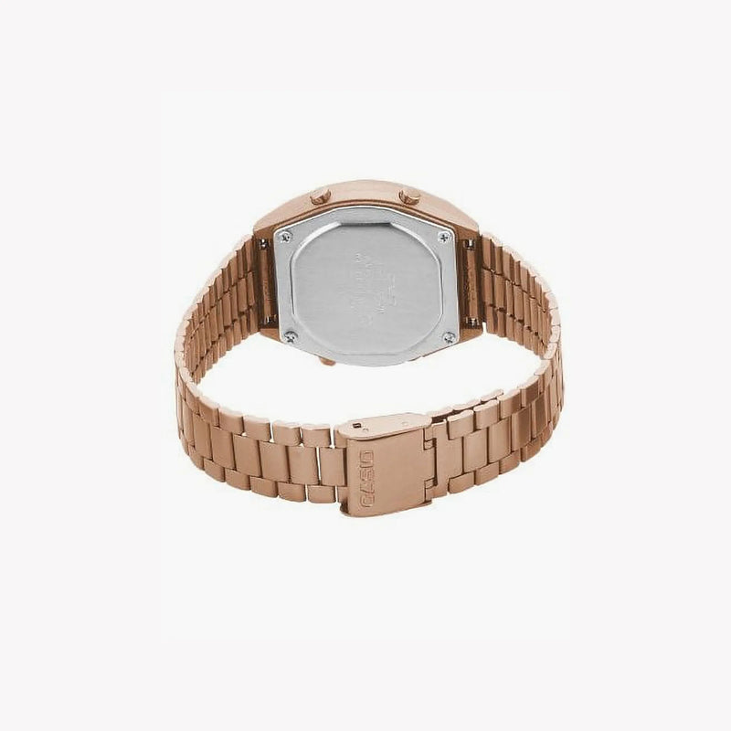 Casio Unisex Rose Gold Digital Watch, Acrylic | B640wc-5aef by i-watch
