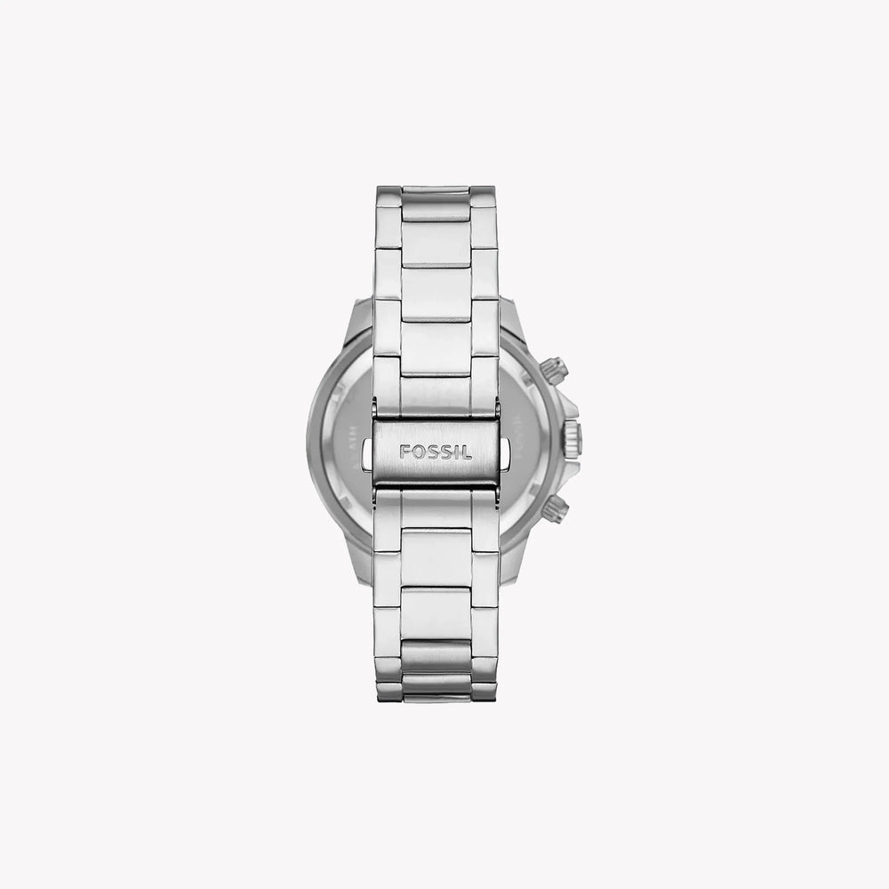 Fossil Men's Silver Stainless Steel Watch, Silver Dial | Bq2490 by i-watch