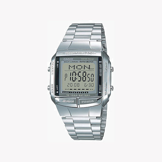 Montre Casio DB-360-1A DATA BANK pour homme en argent