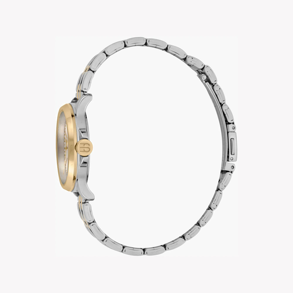 Esprit Women's Silver & Gold Stainless Steel Watch, Silver Dial | Es1l052m0025 by i-watch