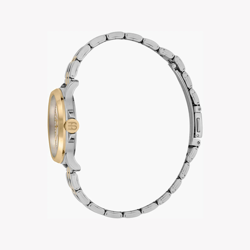 Esprit Women's Silver & Gold Stainless Steel Watch, Silver Dial | Es1l052m0025 by i-watch