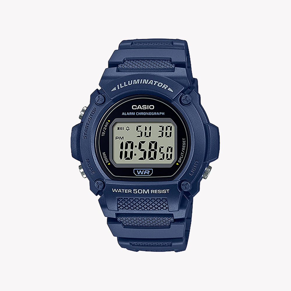 Dynamic Versatility Men's Blue Resin Watch, Quartz | W-219h-2a by i-watch