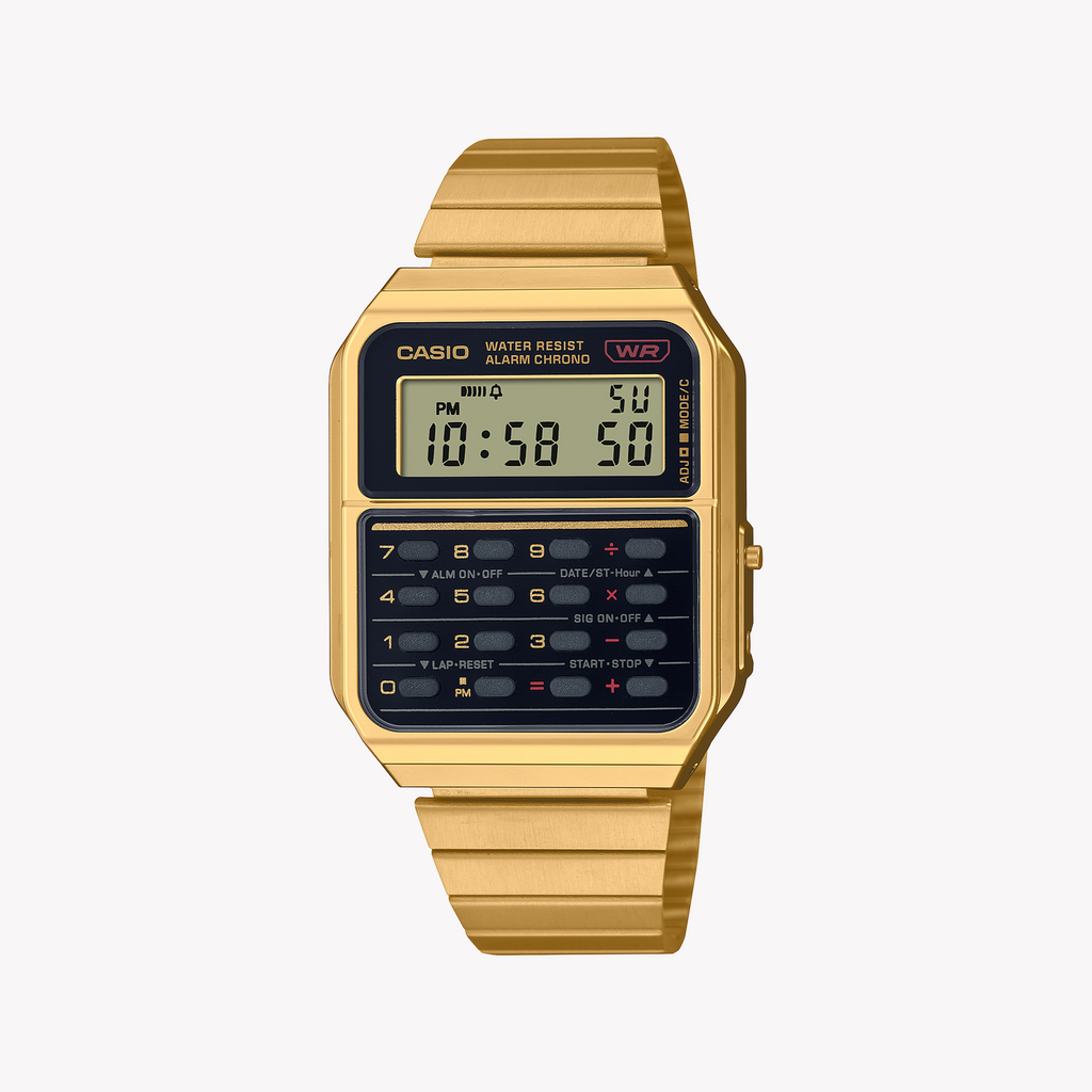 CASIO CA-500WEG-1ADF GOLD SPORTY ELEGANCE - FUNCTIONAL LUXURY UNISEX WATCH