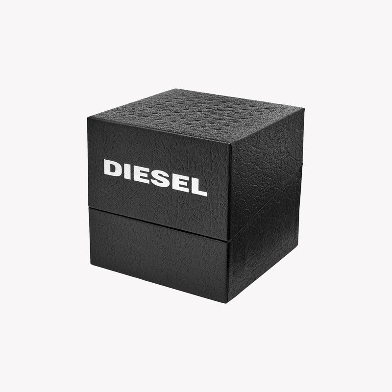 Diesel Men's Black Stainless Steel Watch, Silver Leather | Dz1907 by i-watch