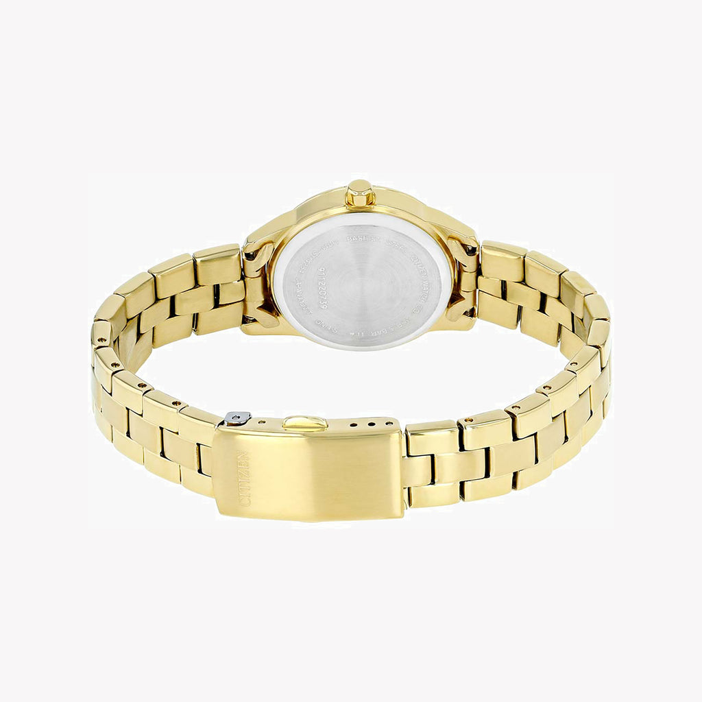 CITIZEN EU6072-56D RADIANT ELEGANCE - Gold Stainless Steel Women's Watch with White Dial-i-Watch-2