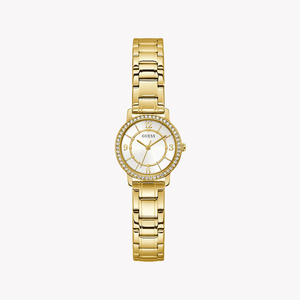 Guess Women's Gold Stainless Steel Watch, White Dial | Gw0468l2 by i-watch