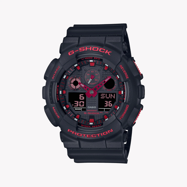 G-Shock Men's Black Resin Watch, Digital Display | Ga-100bnr-1adr by i-watch
