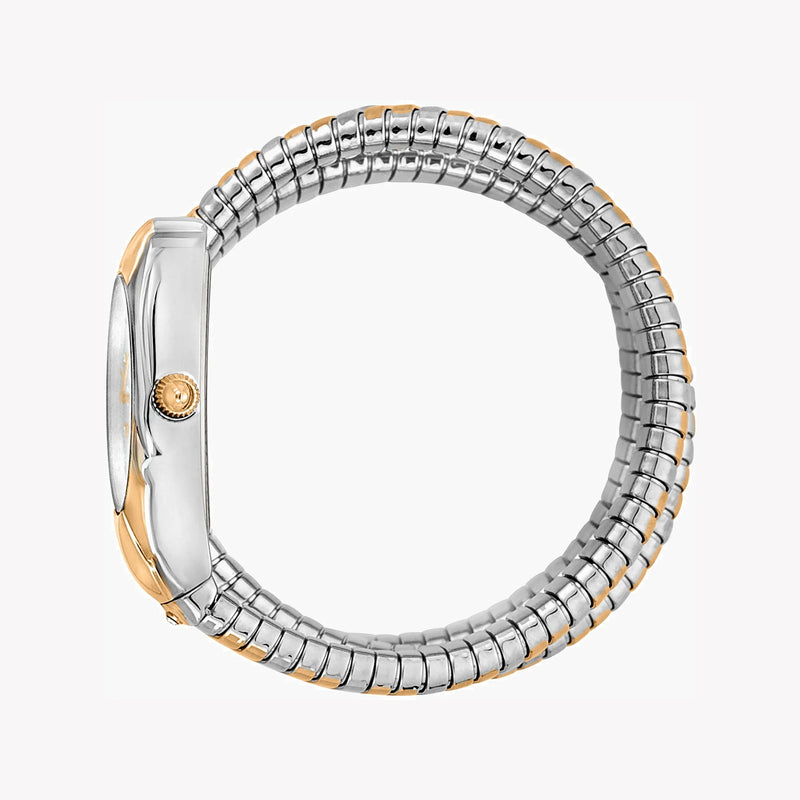 Just Cavalli Women's Silver & Rose Gold Stainless Steel Watch, Silver & Rose Gold Case And Band | Jc1l184m0045 by i-watch